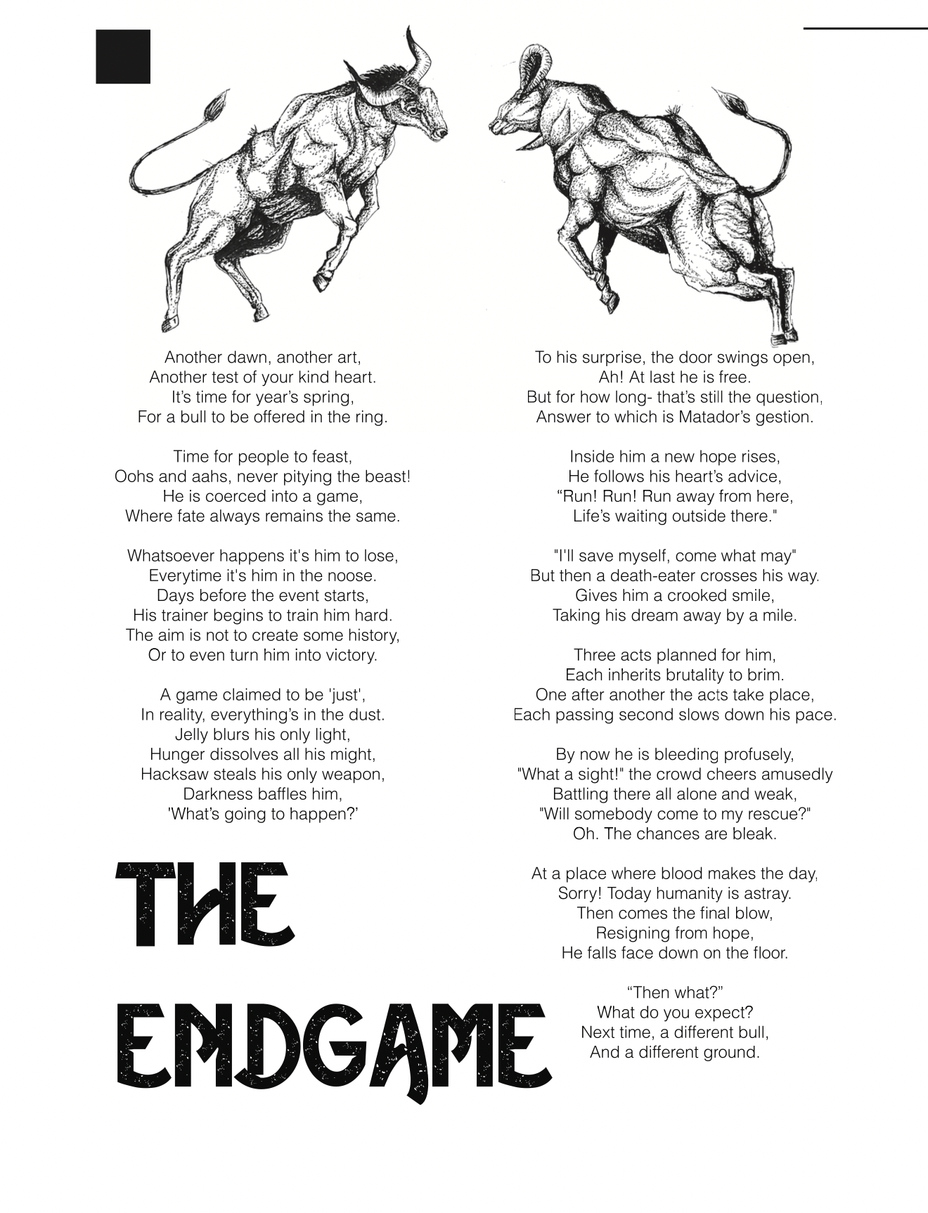 Endgame poem